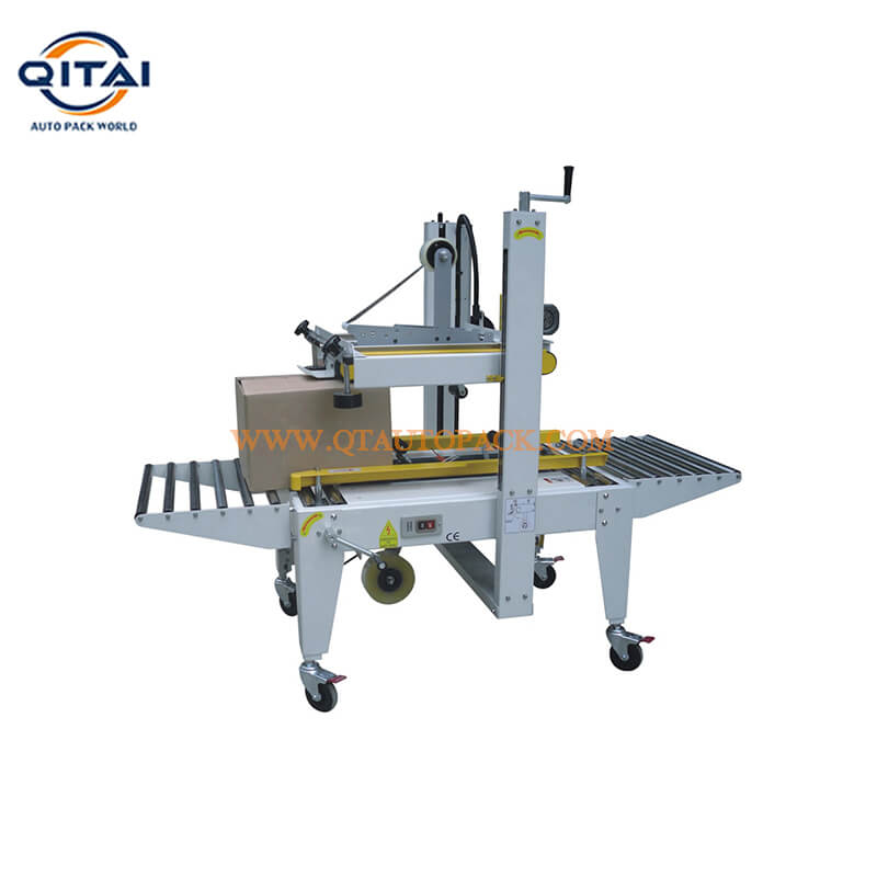 Auto carton top and bottom driven sealer